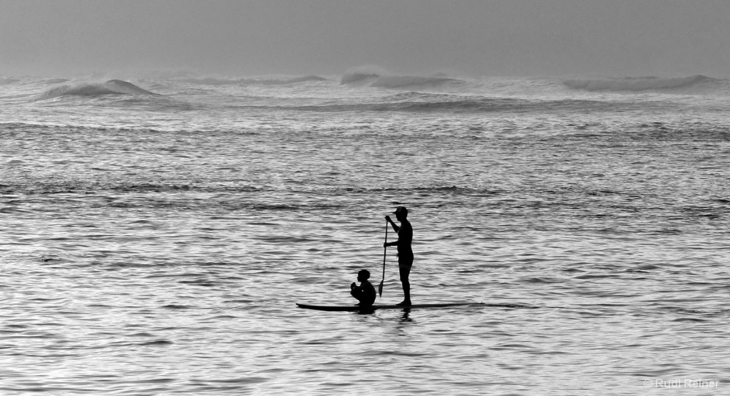 Paddle board with Dad, Oahu