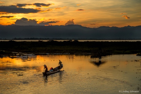 Sunset in Myanmar