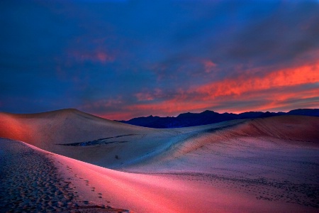 sand dunes sunset