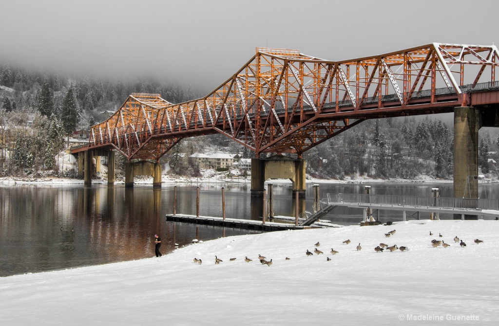 By the bridge