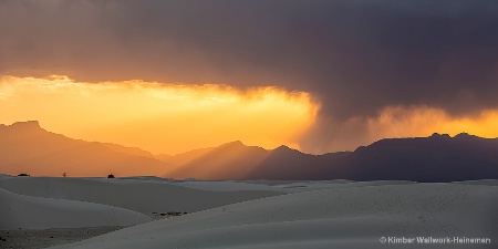 Peaceful Drama at White Sands