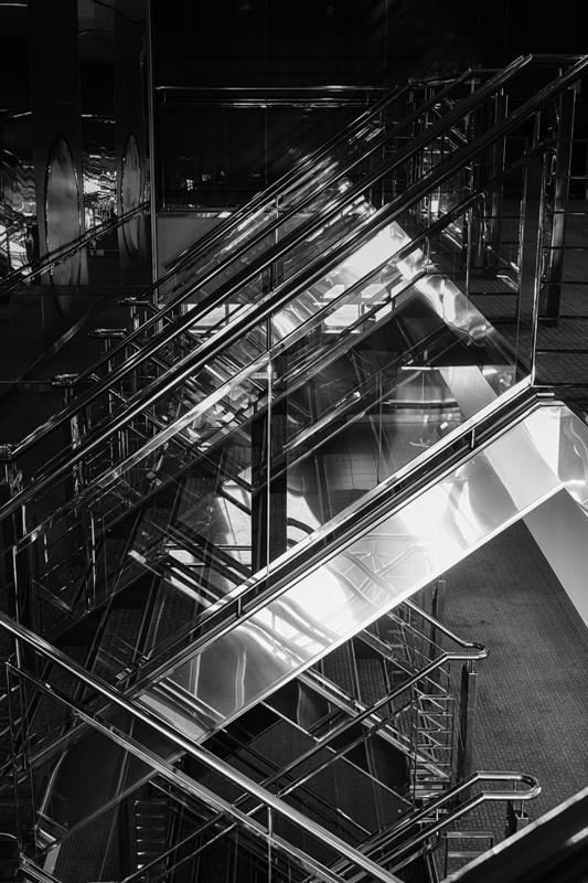 Reflections in the Ship Railing