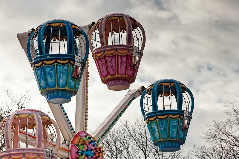 Cabins Of A Ferris Wheel