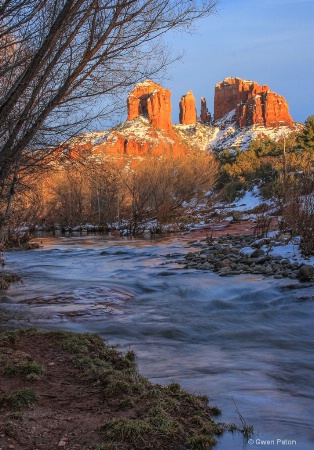 Sunlight on Cathedral Rock