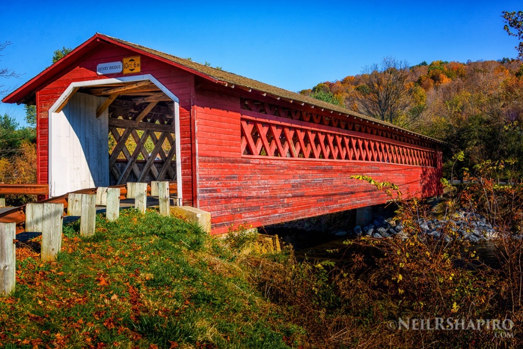 Henry Covered Bridge in Vermont