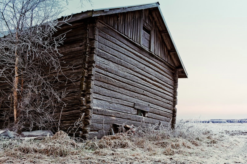 Frosty Barn Wall