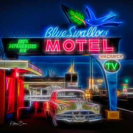 Blue Swallow Motel Glow
