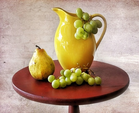 A Vase And Some Fruit