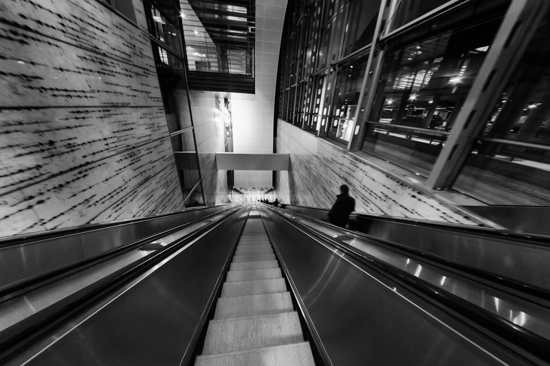 Airport Escalator Corridor