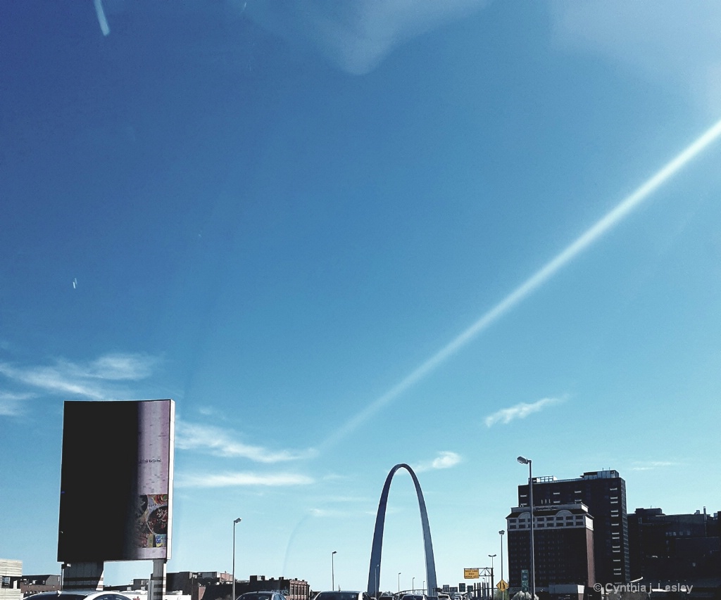 The arch in St. Louis ,Mo.