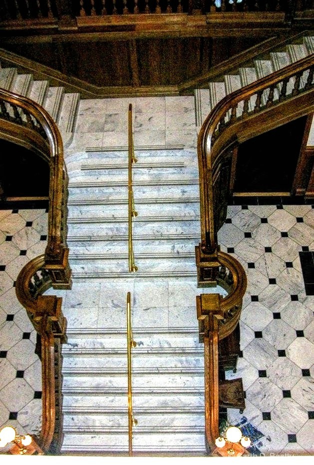 Boldt Castle Stairway, in New York