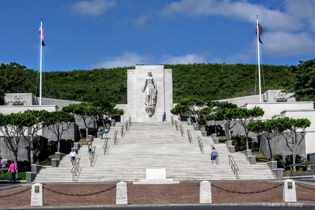 National Cemetery Steps on Oahu, Hawaii