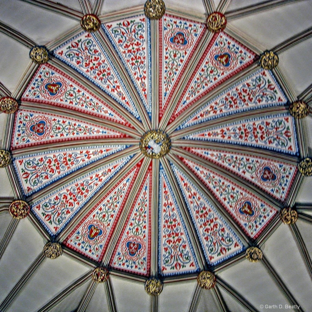 Circular Ceiling Design in York Minister Cathedral