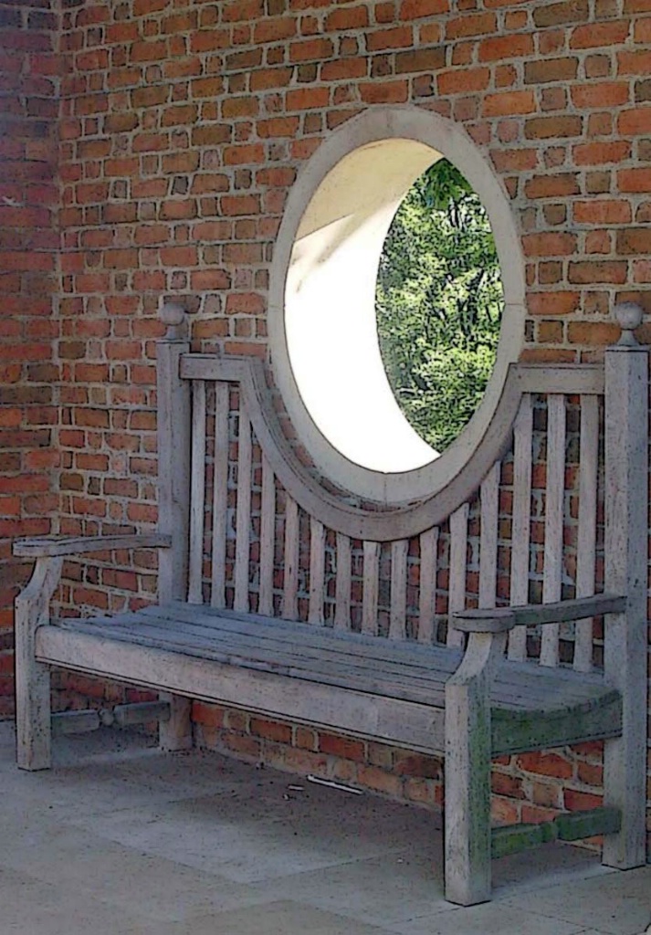 Seat with a circle window