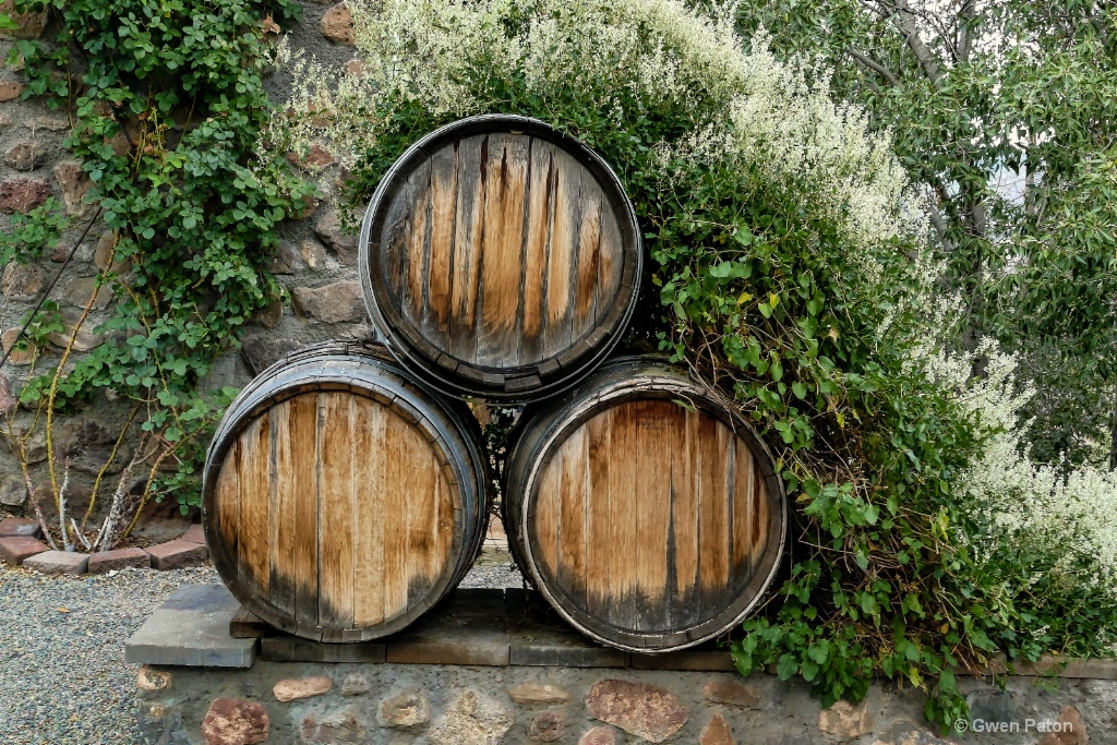 Decorative Wine Barrels