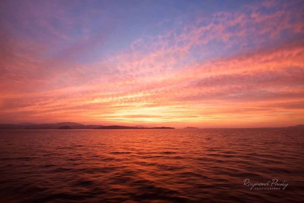 Sunset in Gulf of Nicoya