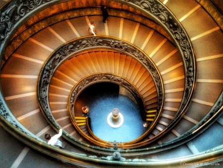  ~ ~ AT THE VATICAN’S SPIRAL STAIRS ~ ~ 