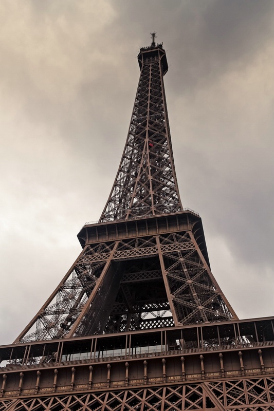 Heavy Clouds Over Eiffel Tower