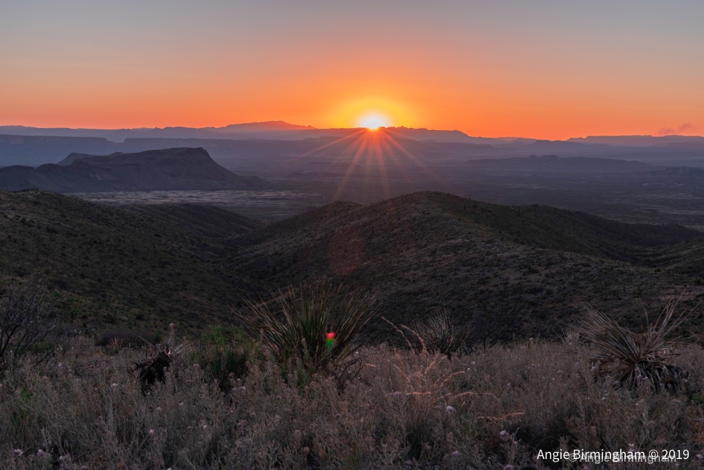 Sunset over west Texas