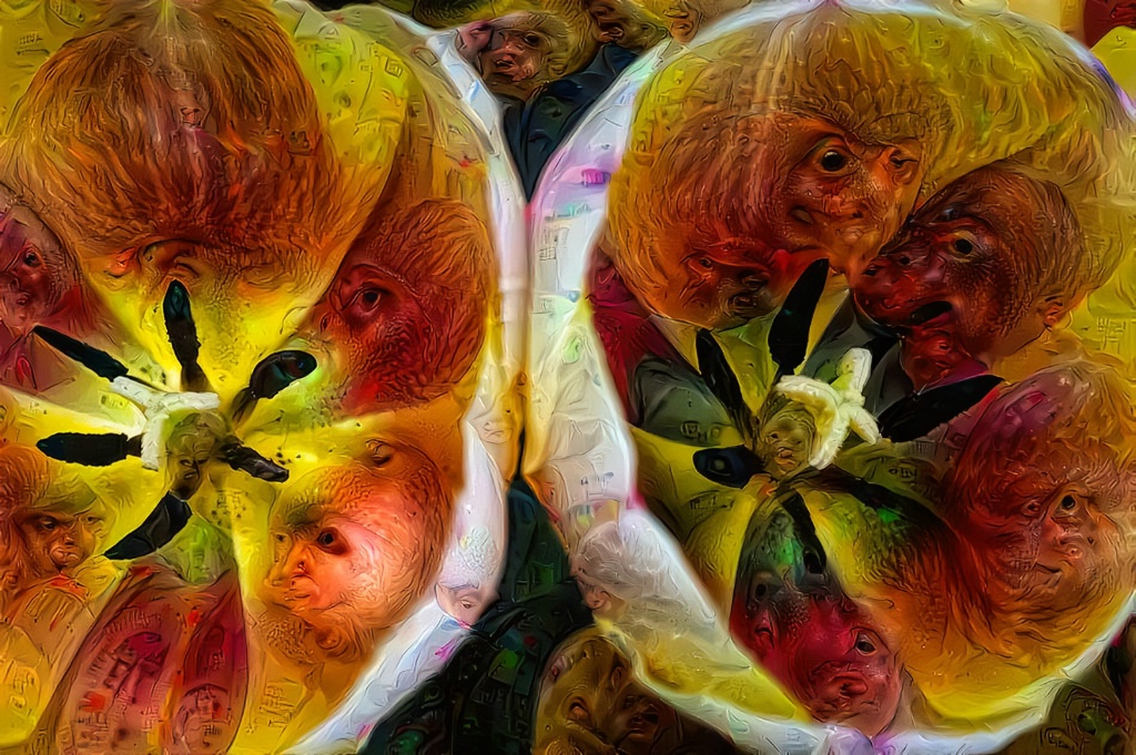 Faces In the Tulips